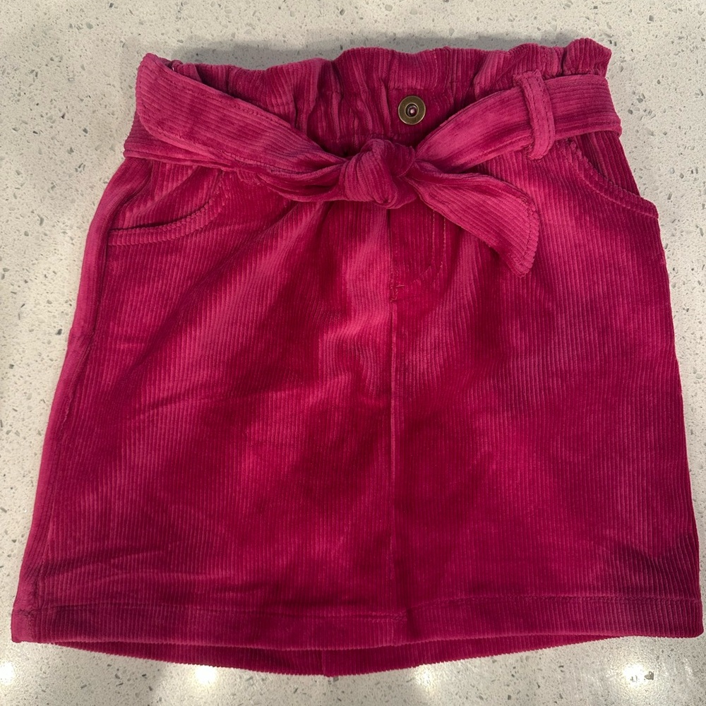 Isaac Mizrahi Fuchsia Corduroy Pencil Skirt